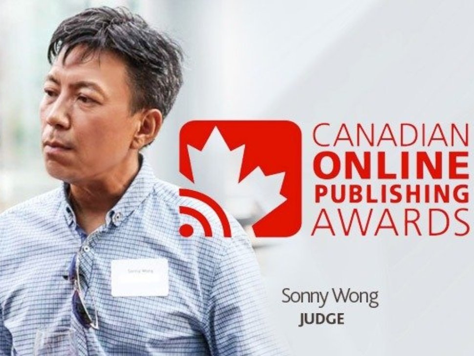 canadian_online_publishing_awards, sonny_wong, judge, vancouver, marketing